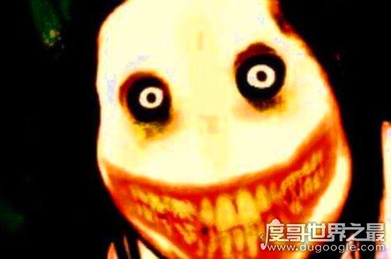 smile.jpg微笑狗原图为什么吓人，背景阴暗/眼神恐怖/表情狰狞