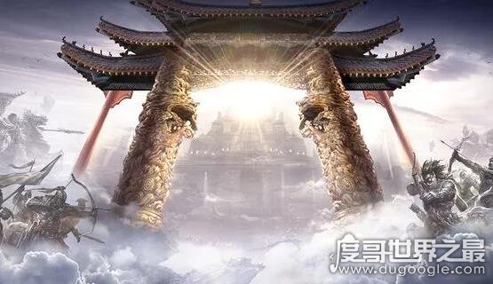 天空惊现南天门，奇异景象惹网友热议(实际是高楼灯光照成的)