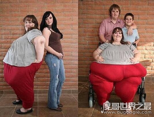 世界上最重的人苏珊娜·埃曼 ，也是世界上最胖的人(有1450斤)