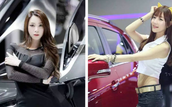 韩国十大绝色车模 网友：脸盲，感觉都眼熟