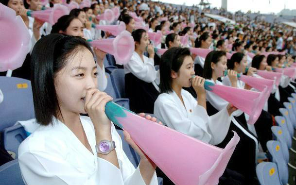 北韩美女啦啦队 白皙皮肤严选身材还都是...网友直呼：纯天然超想要