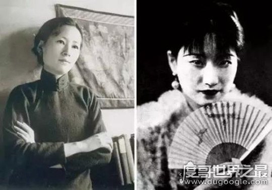 民国四大美女之一的陆小曼照片，被誉为校园皇后(与徐志摩二婚)