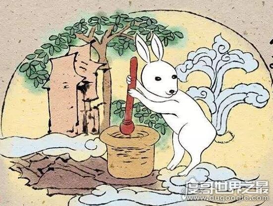 玉兔捣药的故事，关于玉兔来历的六个传说(嫦娥奔月只是其一)