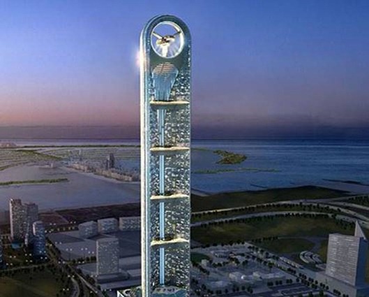 迪拜anara大楼 酷似是风力发电机的摩天大楼Anara Tower