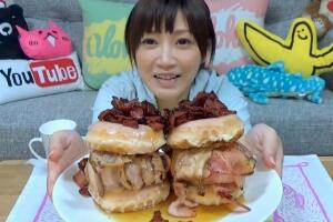世界上最能吃的人是谁，日本的木下长的漂亮狂吃不胖