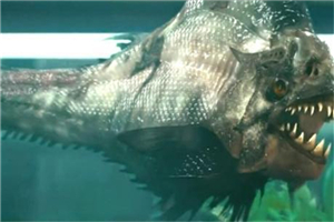 巨型食人鱼长到3米长，光是嘴就宽1米多会攻击游泳者