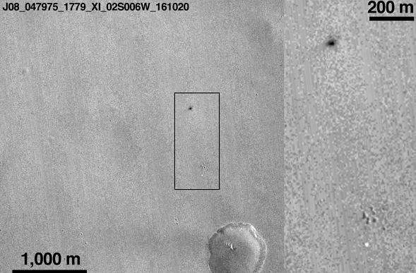 欧洲火星登陆器降落失败，确定爆炸坠毁火星表面