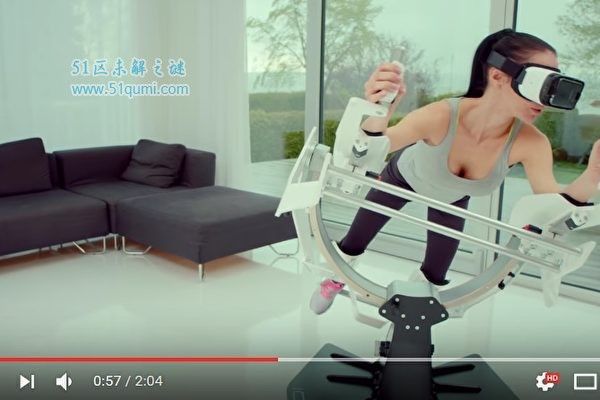 最新VR虚拟实境科技 让你一边飞行一边健身