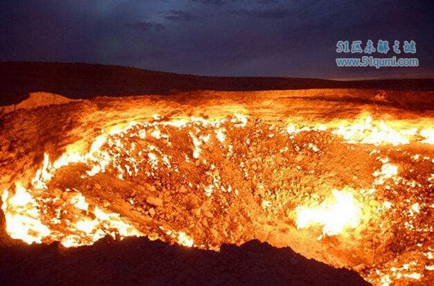 地狱之门达瓦札大火燃烧了46年为什么还不会熄灭?