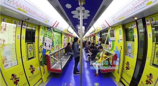 杭州出现首例动漫地铁专列 网友:童年的回忆感动到了