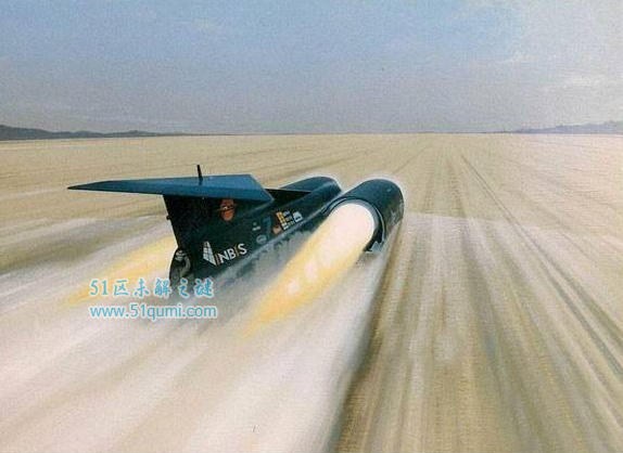 世界上最快的车超音速推进号 最高时速可达1227.99公里