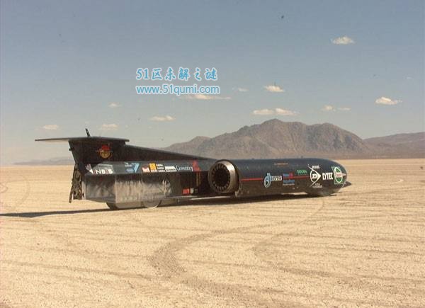 世界上最快的车超音速推进号 最高时速可达1227.99公里