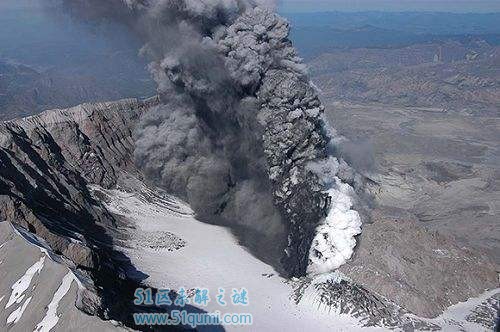 1980年圣海伦火山爆发 释放的热能是广岛原子弹1600倍