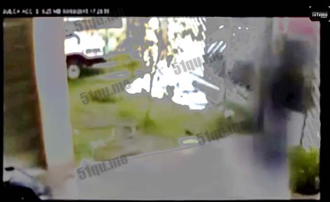 秘鲁警局监控拍到真实鬼影灵异视频