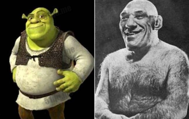 对比怪物史瑞克和Maurice Tille的动作，超像啊