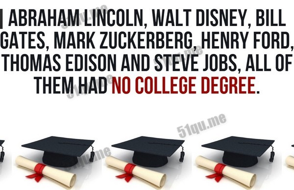 林肯也没有大学文凭