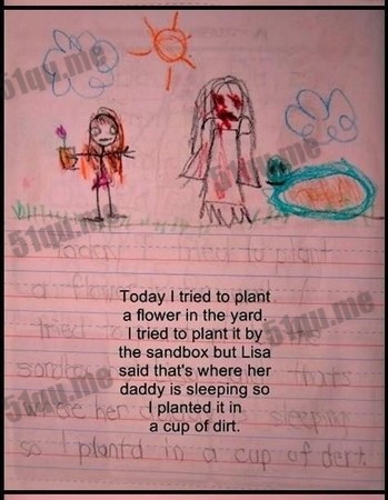 超恐怖的小女孩涂鸦日记