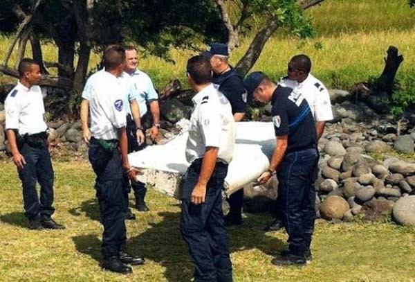 留尼汪岛发现的机翼残骸