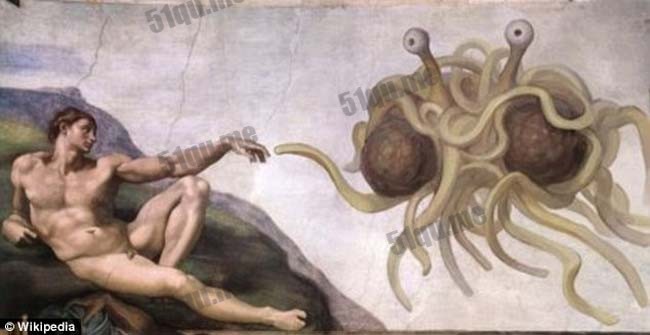 “飞行的意大利面怪兽教会“(Church of the Flying Spaghetti Monster)。