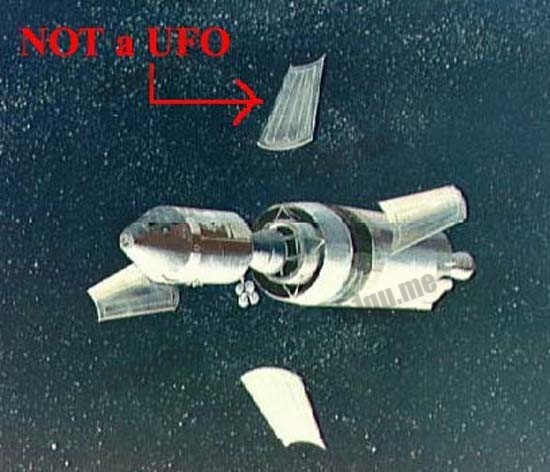 阿波罗11号目击到的UFO其实是火箭助推器脱落的一部份