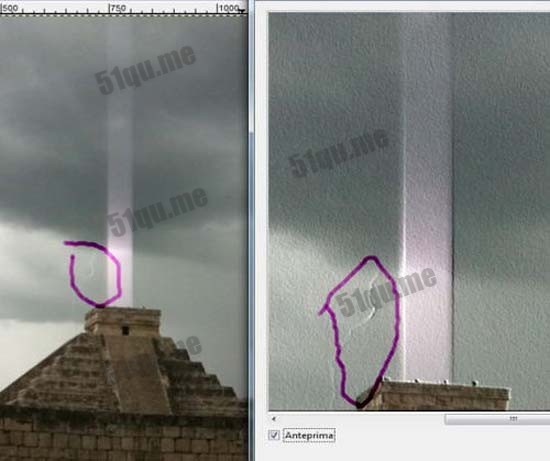 玛雅金字塔神秘光柱分析