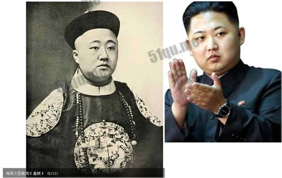 清朝的海军大臣载洵 像不像现在的朝鲜金正恩