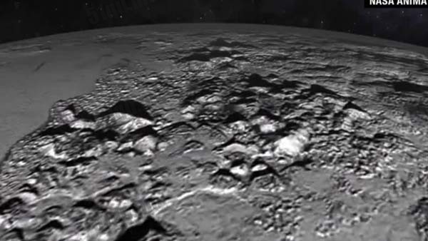最新冥王星地壳照片
