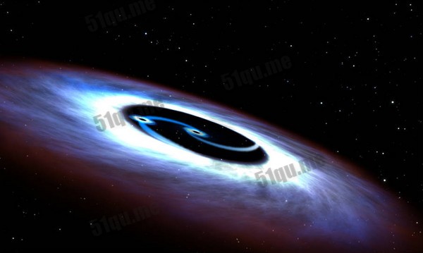 旋转如太极的双重黑洞质量是太阳的1.5亿倍