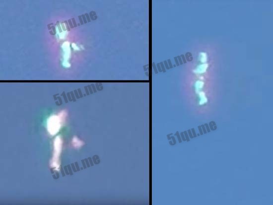 美国洛杉矶上空出现人形UFO