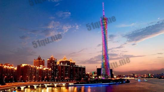 世界上最高的跳楼机广州塔485米