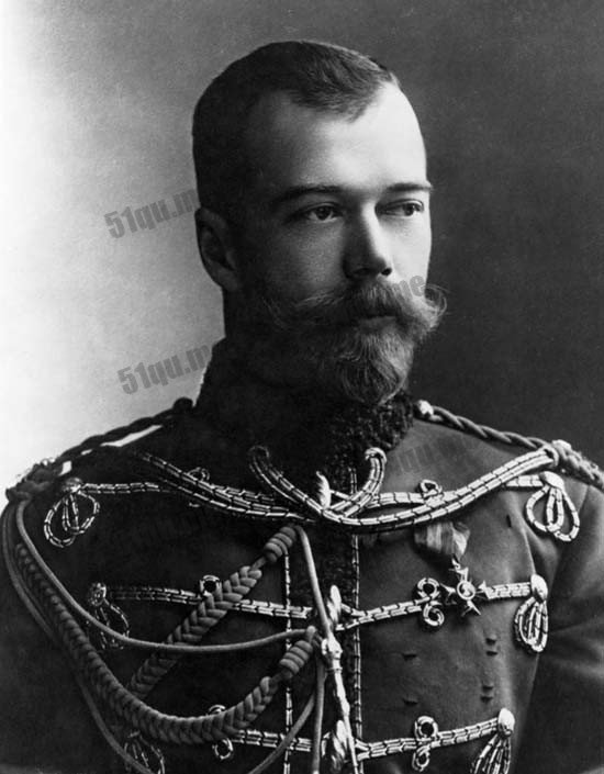 沙皇尼古拉二世（1868年5月18日 –1918年7月17日，50岁）
