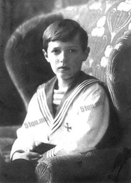 皇太子阿列克谢（1904年8月12日 –1918年7月17日，13岁）