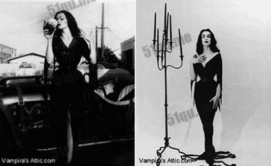 花名Vampira的美国女演员Maila Nurmi (1922-2008)
