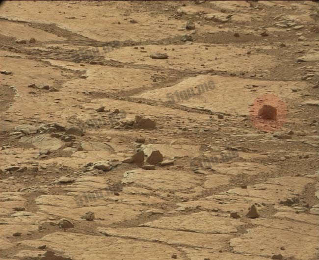 火星上拍到的恐怖石像