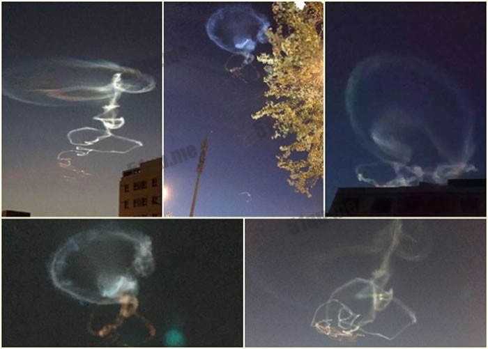 新疆夜空现神奇天象有指是中段反导弹试验