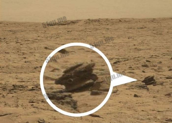 好奇号火星拍到外星人无人机？