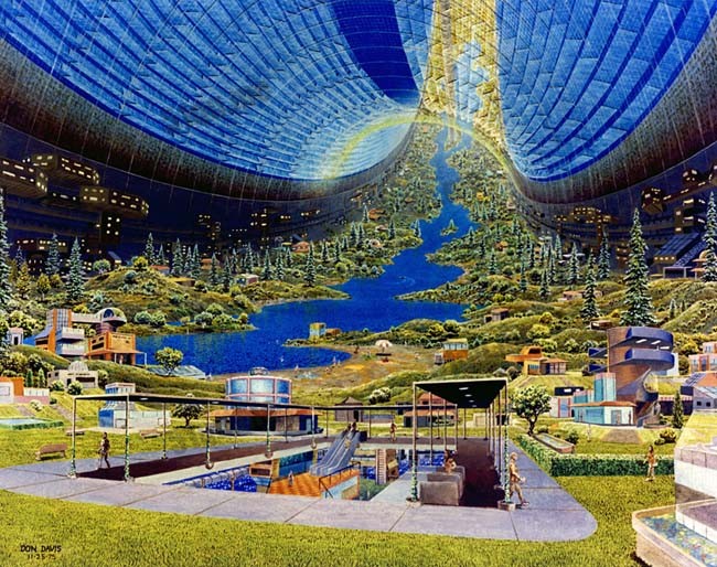 NASA设计的巨型太空殖民城市