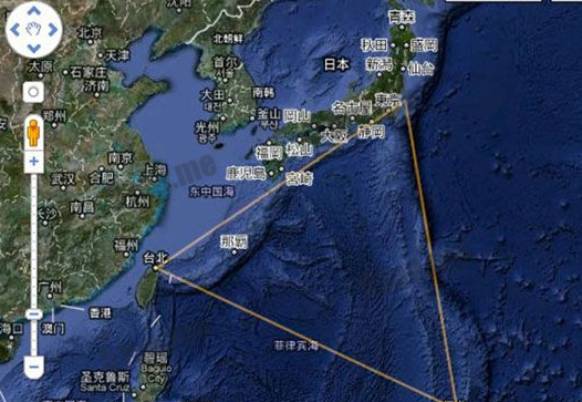 航海灾难地：日本龙三角，2500件海事军事禁区