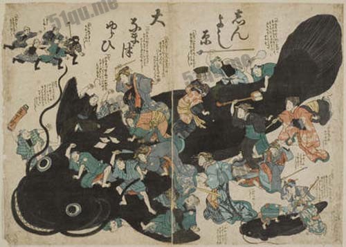 日本画里的地震鱼