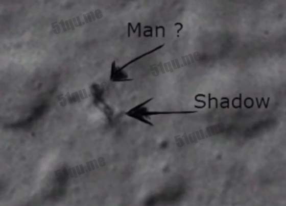 月球上卫星照片神秘人影之谜