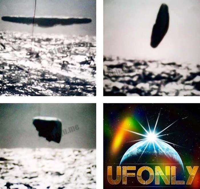 美海军北极拍到的数个大型UFO