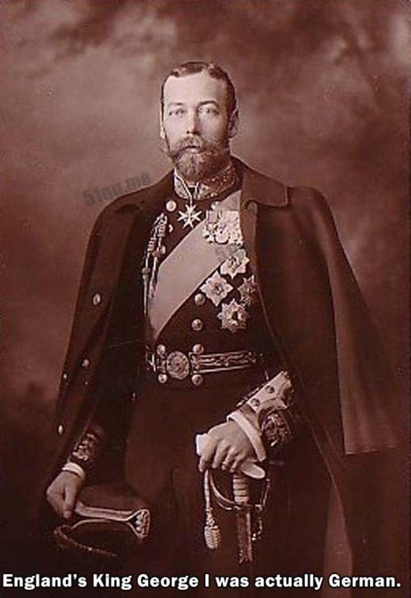英国国王乔治一世其实是个德国人。