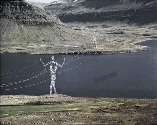 冰岛可爱的巨人电塔